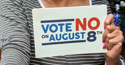 America votes no on issue 1 in ohio special elevtion on august 8th 2023