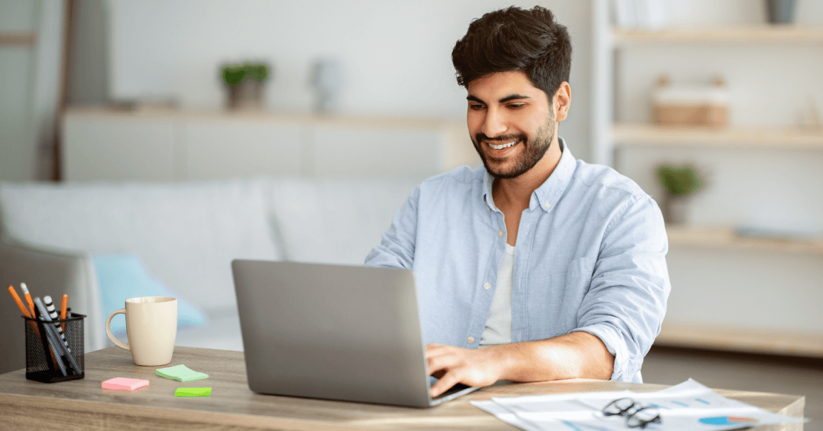 A candidate is sitting at their computer writing political fundraising emails.