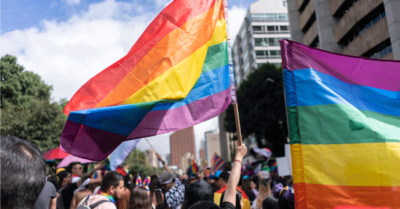 Pride-themed celebration
