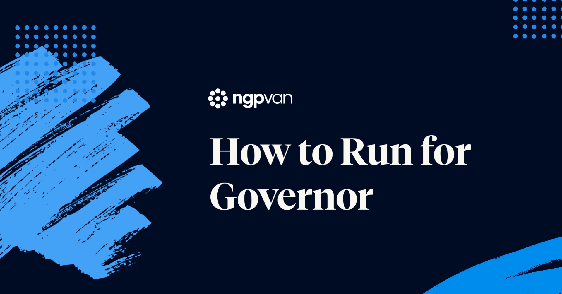 how to run for governor