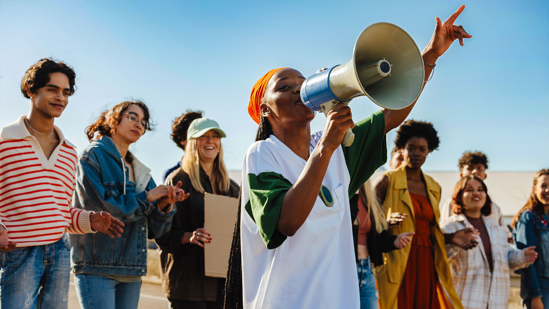 A group of workers together as a result of a member organizing campaign