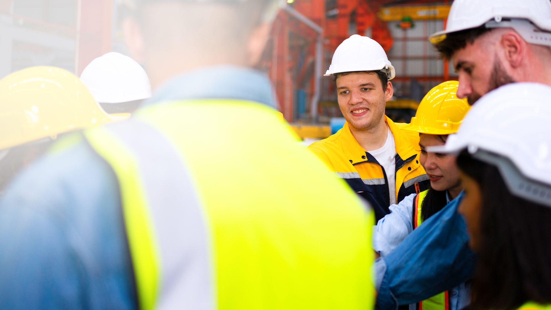 A group of workers together on a worksite as a result of a member organizing campaign.