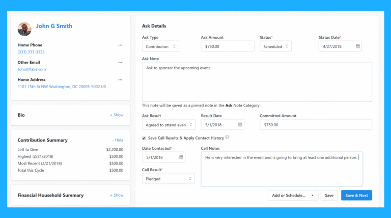 New in NGP 8: Call Time Improvements, External Giving History, ActBlue Integration & More!